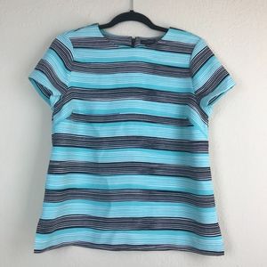 🌿 Blue and black Striped Top  The Limited,…